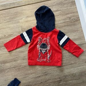 Kids Headquarters Red and Blue Sporty Sweatshirt